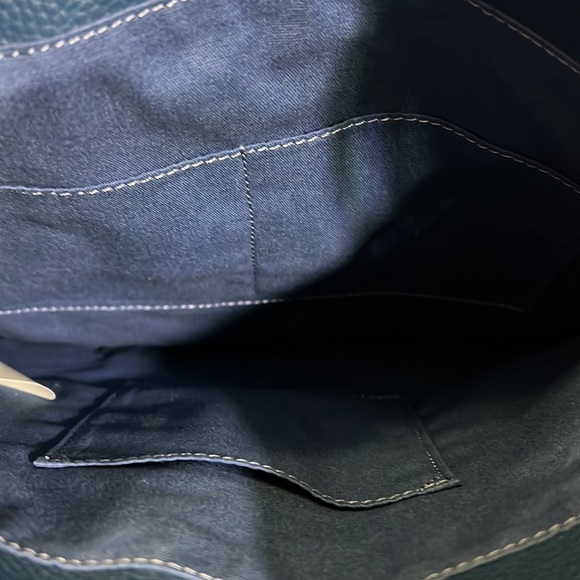 Made in Los Angeles, marine blue luxury, leather $600 bag, new with tags - Picture 7 of 10